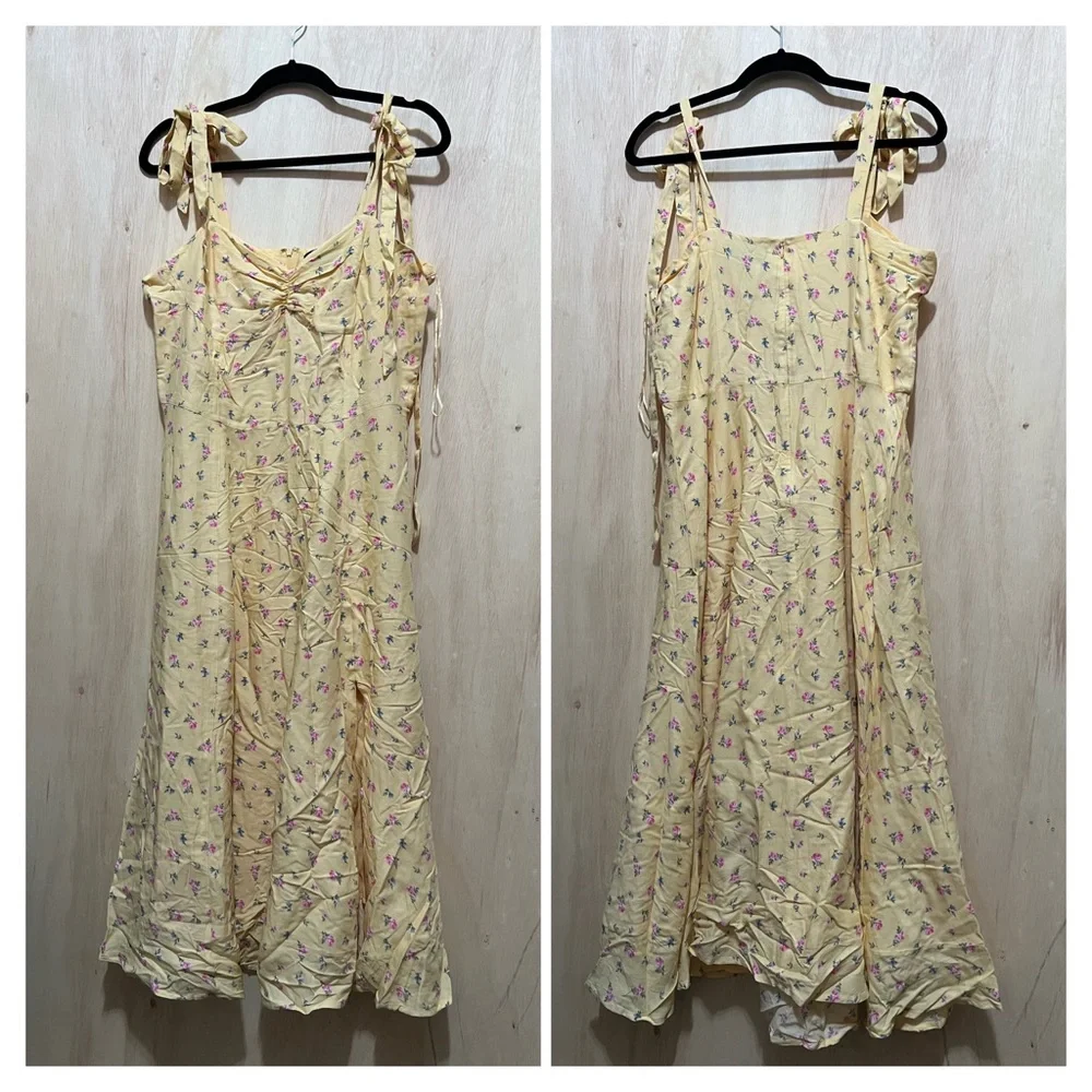 BARDOT Midi Bow Tie Dress size 10 - Picture 2 of 6